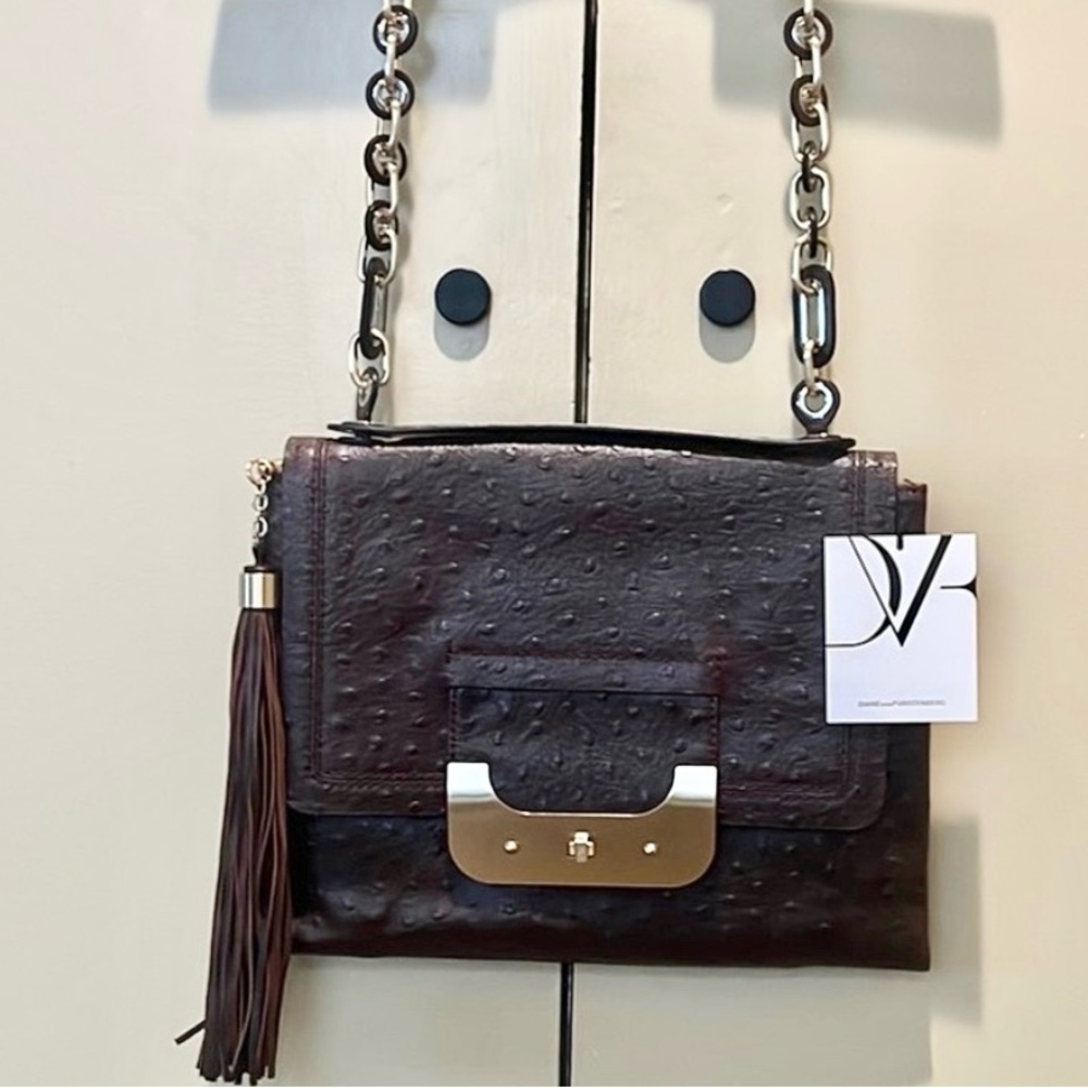 Diane Von Furstenberg Brown Leather Bag